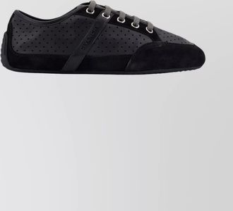 Givenchy low-top leather and suede athletic shoes