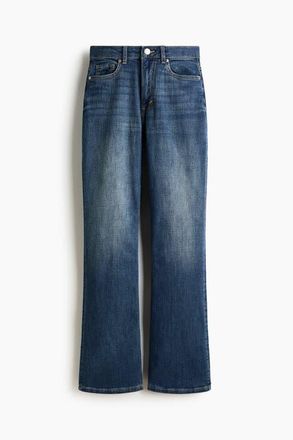 H&M Bootcut High Jeans in Dark Denim Blue at Nordstrom, Size 12