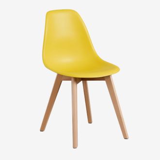 Sklum Pack De 2 Sillas De Comedor En Polipropileno Y Madera De Haya Scand Nordic Sklum