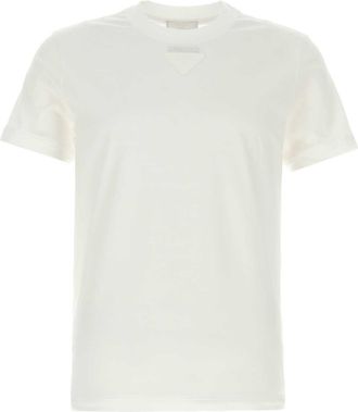 Prada White Cotton T Shirt