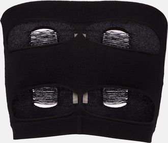 Rick Owens Top in lana con cut-out