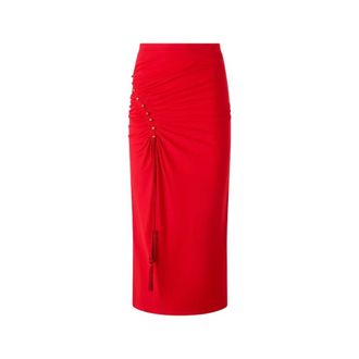 Roberto Cavalli Dames, Rokken, Rood, Maat: XS Viscose