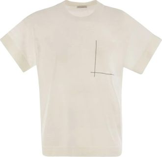 Brunello Cucinelli T-shirt con taschino - Toni neutri