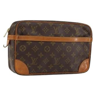 Louis Vuitton Pre-owned Clutches, female, Brown, Size: ONE SIZE Pre-owned Canvas Clutch