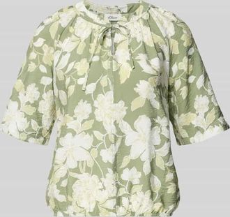 s.Oliver Red Label Relaxed Fit Blusenshirt aus Viskose-Mix in Khaki, Gr&ouml;&szlig;e 38