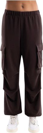 Hinnominate Hinnominate - Cargo Sweatpants - Dames - Broeken - Bruin - Maat: S Viscose