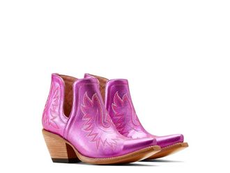 Ariat Dixon Western Boots Womens Shoes Electric Raspberry : 5.5 B - Medium, Leather