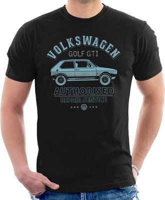 Volkswagen Blue Golf GTI Repairs Mens T-Shirt