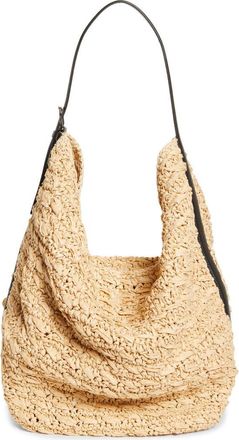Toteme Belted Straw Tote in Natural at Nordstrom