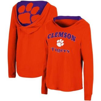 Colosseum Womens Colosseum Orange Clemson Tigers Catalina Hoodie Long Sleeve T-Shirt at Nordstrom, Size Medium