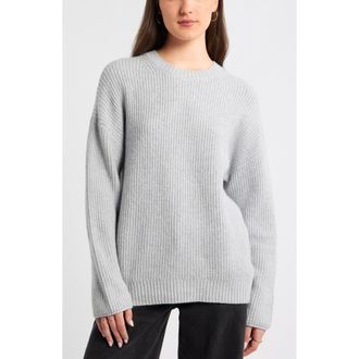 BP. Cozy Crewneck Sweater in Grey Soft Heather at Nordstrom, Size Xx-Small
