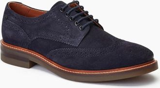 base Mens Hatfield Mens Brogues - Navy - Size: 10
