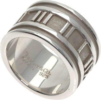 Tiffany & Co. Atlas Silver Band Ring (Pre-Owned)