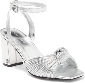 Tommy Hilfiger Sarifina Knotted Strap Sandal in Silver at Nordstrom Rack, Size 7.5