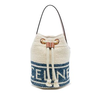 Celine Pre-owned Celine Teen Plein Soleil Canvas Drawstring Bucket Bag Ladies 70WKG8LDBAED41RX