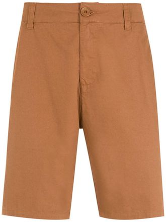 Osklen side pockets shorts - men - Cotton - 40 - Brown