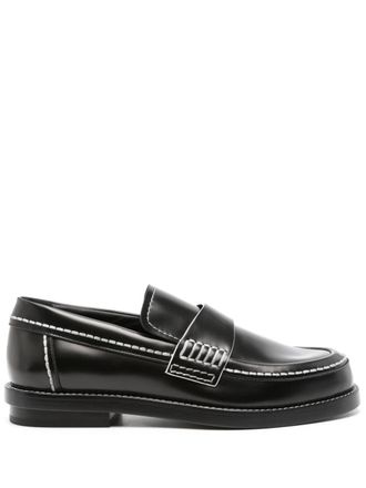 Alexander McQueen Leren loafers - Bruin