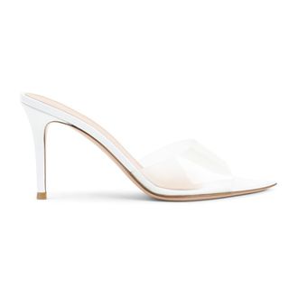 Gianvito Rossi Heeled Mules, female, White, 3 UK, Elle 85