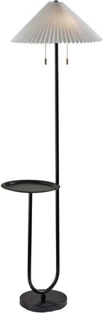 Adesso Uma Shelf Floor Lamp in Black at Nordstrom