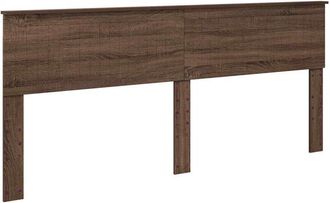 vidaXL Cabecero Roble Marr&oacute;n 200 Cm Madera Contrachapada Vidaxl