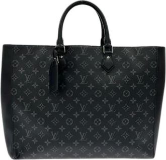 Louis Vuitton Vintage, unisex, Zwart, ONE Size, Pre-owned Monogram Eclipse Tote Bag
