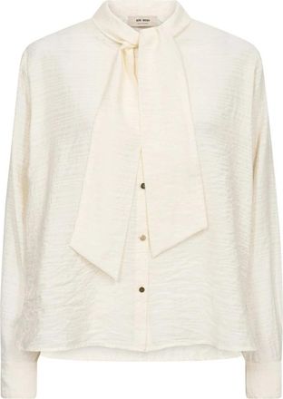 Mos Mosh Blouses - Dames - Blouses - Beige - M - Overhemden