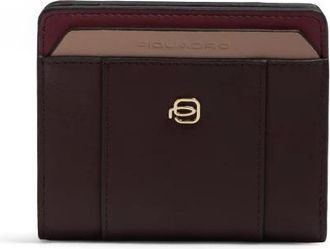 Piquadro Kleine portemonnee met klepsluiting - Dames - Portefeuilles - Bruin - ONE Size - Leer - Accessoires
