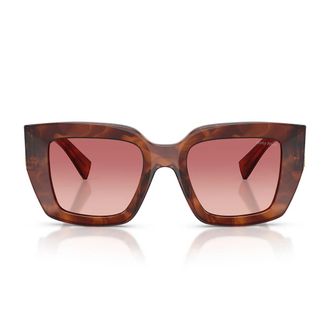 Miu Miu Sunglasses Mub05 S 26 E50 U Striped Tobacco/Smoky Red Women