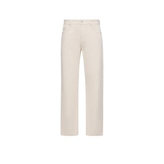 Moncler Straight Leg Jeans White Size 48