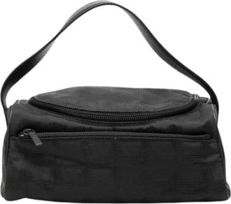 Chanel Pre-owned Handbags, female, Black, Size: ONE SIZE Pre-owned Nylon Handbag