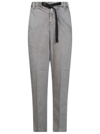 White Sand Straight-Leg Casual Belted Pants