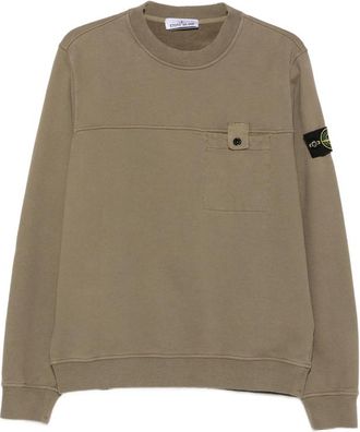 Stone Island Logo-patch Chest-pocket Sweatshirt