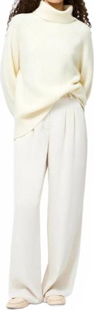 French Connection Emilia Knit Oversized Pullover Sweater In Porcelain Cream