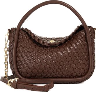 Dune London Womens Accessories Dinideliberate - Mini Woven Grab Bag - Brown - One Size