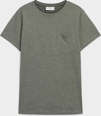 Lindbergh Mens Needle-stripe T-shirt