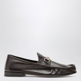 Gucci Mocassino Lugano con morsetto in pelle color cacao