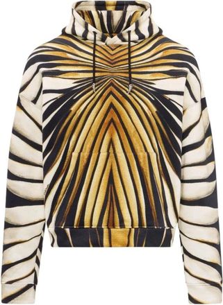 Roberto Cavalli Graphic Hoodie - Heren - Hoodies - Veelkleurig - XL - Hoodies & sweatvesten