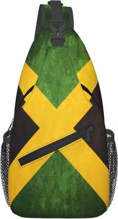 Generic Vintage Jamaica Flag Crossbody Bag Lightweight Cross Body Bag Trendy Crossbody Bags For Workout Sports Cycling