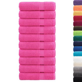 Berkfield Home Premium Shower Towels SOLUND 10 pcs Pink 70x140 cm 600 gsm