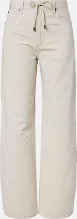 Frame Denim Jeans Off Duty a gamba larga con coulisse