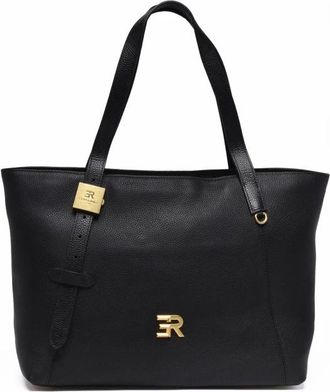 Ermanno Scervino Tassen, Dames, Zwart, ONE Size, Leer, Amelia Tote Bag