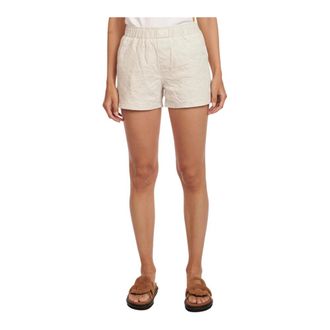 Zadig&Voltaire Korte leren shorts - Dames - Bermuda - Beige - 2XS - Leer - Korte Broeken