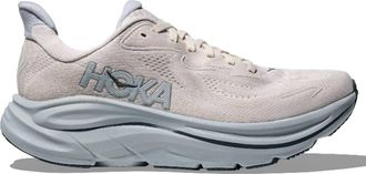 Hoka One One Womens Clifton 10 Running Shoe In Grout / Mineral Blue