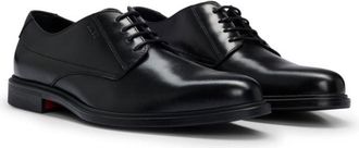 HUGO BOSS Derby shoes in nappa leather with embossed logo