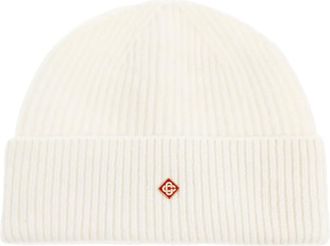 Casablanca Berretto a coste - Bianco