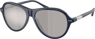 Ralph Lauren RL8247U 55866G Mens Sunglasses Blue Size 56