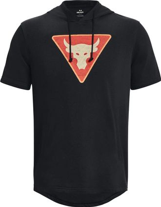 Under Armour Project Rock Terry Short Sleeve Hoodie Black 1378019-001