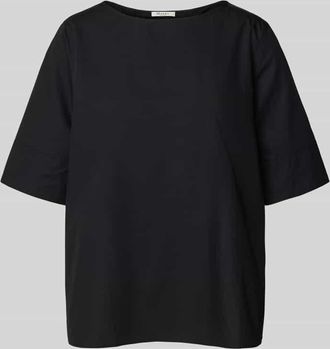 Maerz MAERZ Muenchen Regular Fit Blusenshirt mit Rundhalsausschnitt in Black, Größe 42