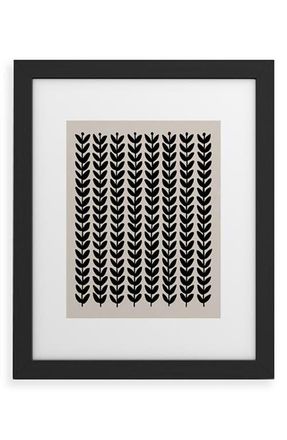 Deny Designs Herbs Framed Art Print in Black Frame 11X14 at Nordstrom