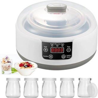 OEM Yogurtera Con 5 Vasos Y Recipiente De 1,2 L - Para Yogur Casero Y Fermentaci&oacute;n Natural